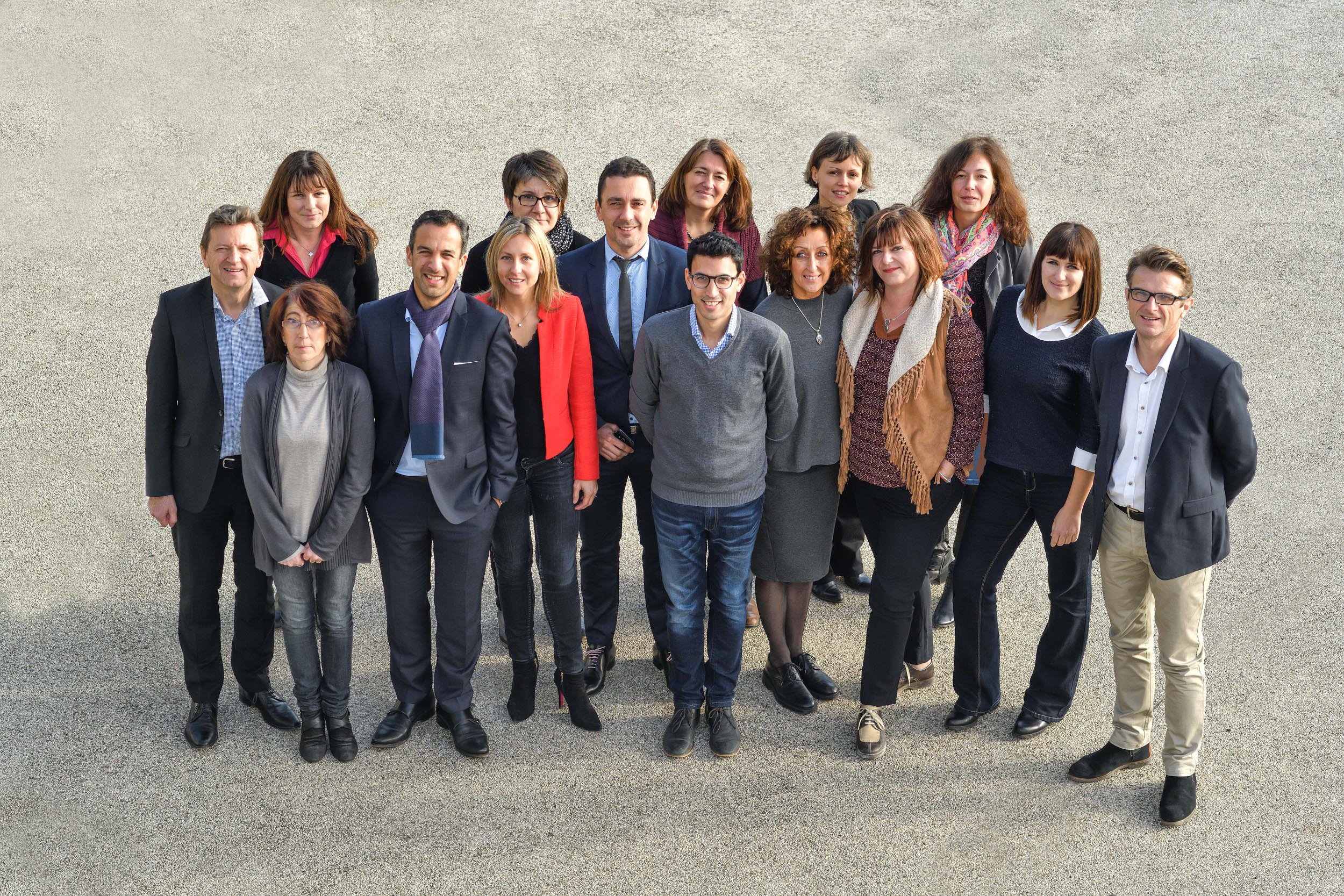 L'équipe du département Développement économique et Attractivité de Valence Romans Agglo, qui gère le parc d'activités de Rovaltain Valernce TGV