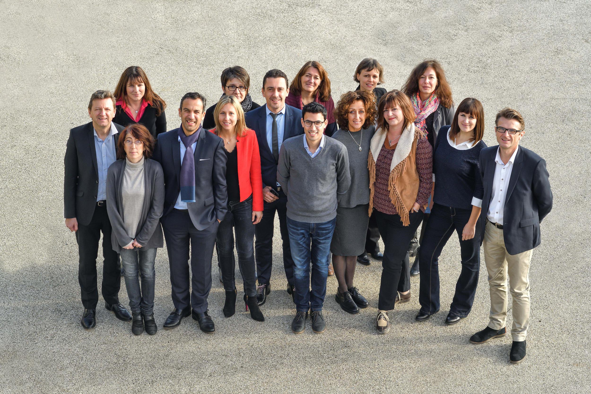 L'équipe du département Développement économique et Attractivité de Valence Romans Agglo, qui gère le parc d'activités de Rovaltain Valernce TGV