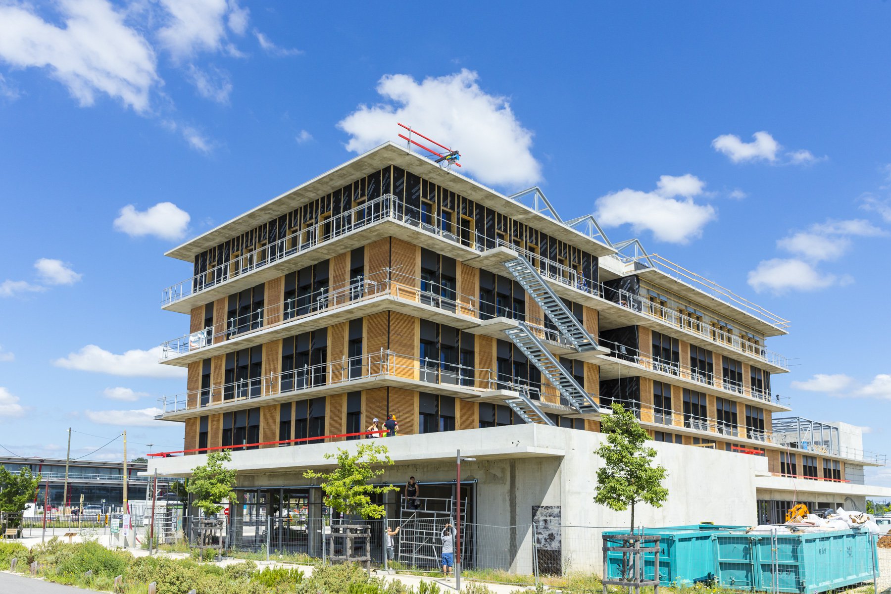 Livré à l'automne 2018, le bâtiment M3 accueillera notamment les équipes d'Euveka. Crédit : Juan Robert Bâtiment M3 accueillera les équipes d'Euveka à Valence TGV