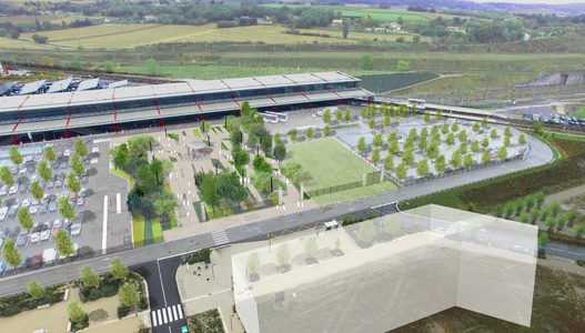 Aménagement du pole d'échange multimodale de la gare Valence TGV et ouverture sur le parc d'activités de Rovaltain