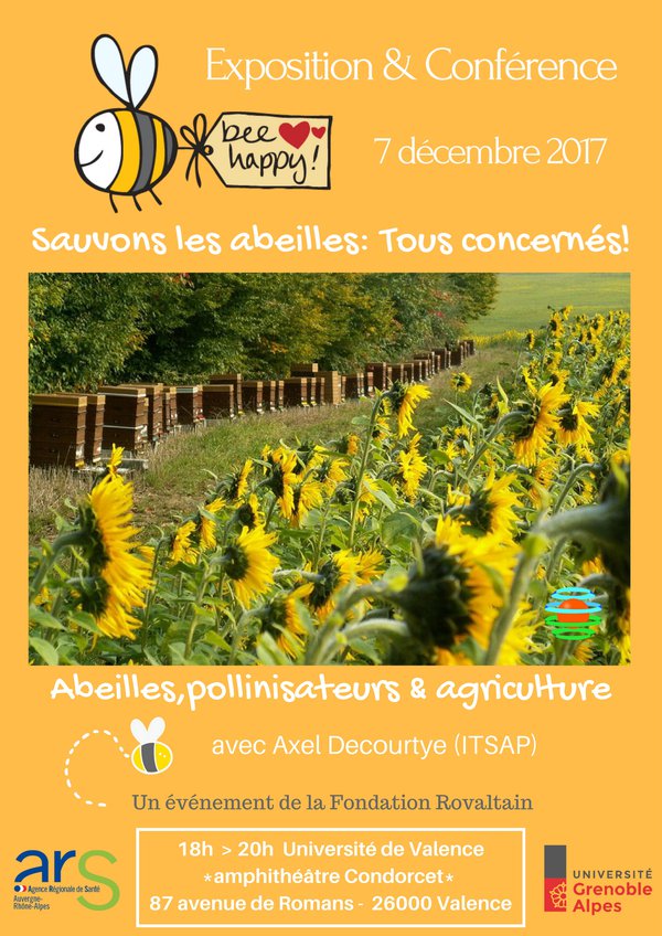 La Fondation Rovaltain organise la conférence "sauvons les abeilles", à Valence