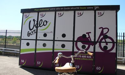 La consigne Vélobox de Valence TGV peut contenir jusqu'à 10 vélos