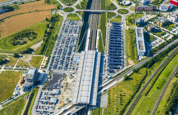 Parking P1 et P2 de la gare de Valence TGV