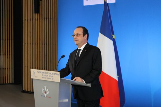 François Hollande a inauguré le Pole Ecotox de Rovaltain, dans la Drôme