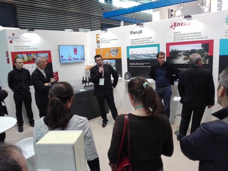 Rovaltain accompagnait 4 entreprises du parc d'activités à Pollutec, le salon de l'environnement